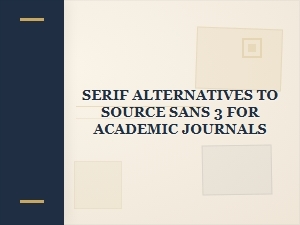 Serif Alternatives to Source Sans 3 for Academic Journals