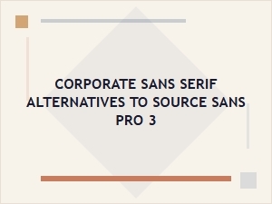 Explore Professional Alternatives to Source Sans Pro 3
