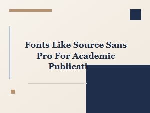 Top Academic Humanist Web Fonts Like Source Sans Pro